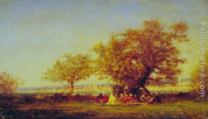 Felix Ziem On the banks of the Bosphorus